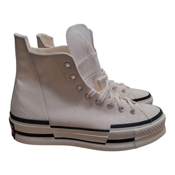 New Converse Chuck Taylor All Star 70 Plus Canvas- Egret Black - M 8.5/ W 10.5 - Picture 8 of 11